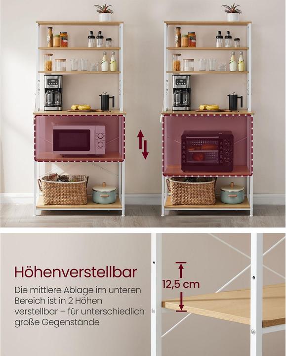 Immagine prodotto Vasagle Buffet (80 x 40 x 167 cm)