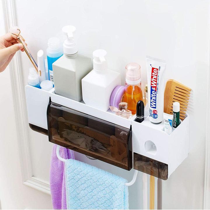 Actual product image JTI Bathroom storage with three plastic cups