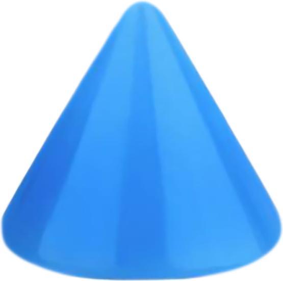 Produktbild Star Piercing Cone Neon hellblau (Kunststoff, ohne Messing)