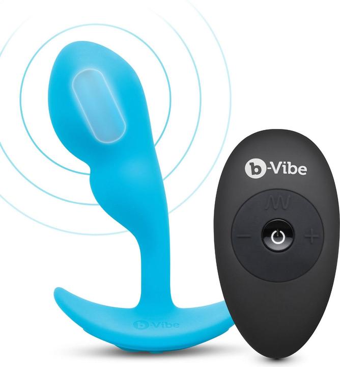 Produktbild Earthly Body b-vibe remote control p-spot snug plug 95gr blue
