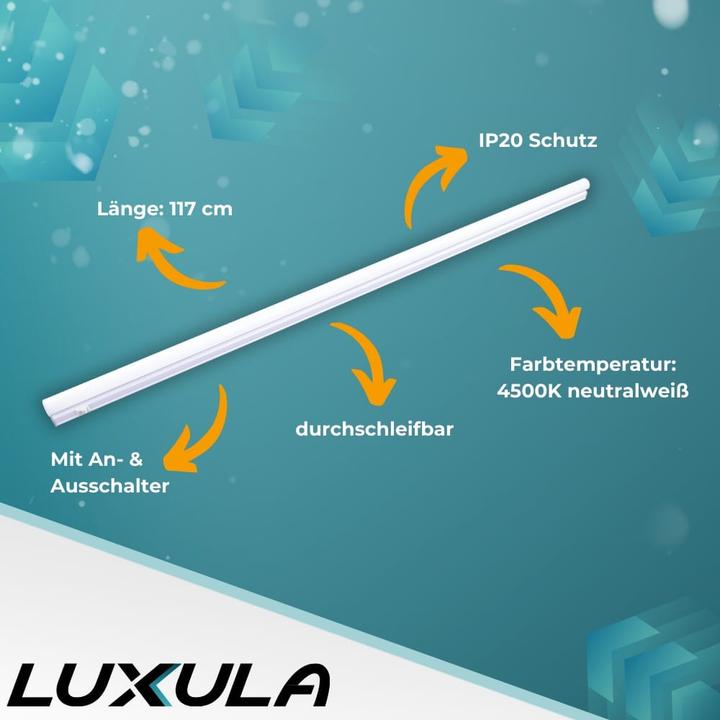 Actual product image Luxula LED-Unterbauleuchte, EEK: G, 16W, 1440lm, 4500K, 117cm (1440 lm)