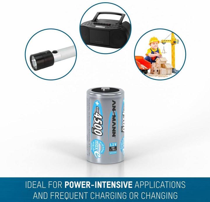 Produktbild Ansmann Baby C (2 Stk., C, 4500 mAh)