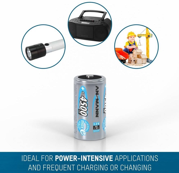 Produktbild Ansmann Baby C (2 Stk., C, 4500 mAh)