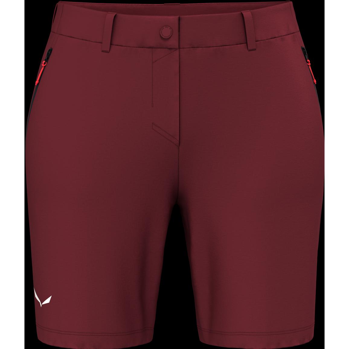 Salewa, Damen, Outdoorhose, Puez Talvena Durastretch Shorts Da (38, 44), Rot, 38, 44