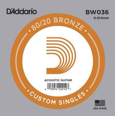 Produktbild D'Addario Bw036 (1x, Gitarre, 0.04")