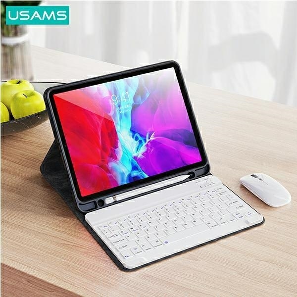 Produktbild Usams Tablet-Hülle Winro-Hülle mit Tastatur iPad Pro 11 Zoll lila Hülle-weisse Tastatur