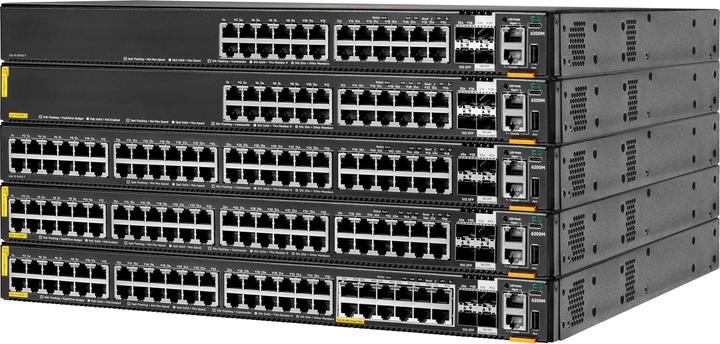Actual product image Aruba 6200M 24G Class4 PoE 4SFP+ Switch (28 ports)