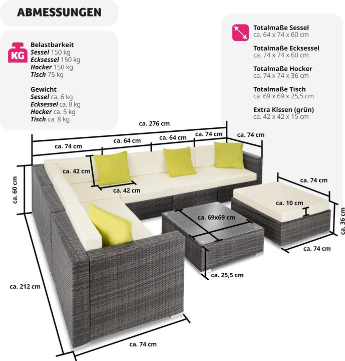 Produktbild tectake Marbella