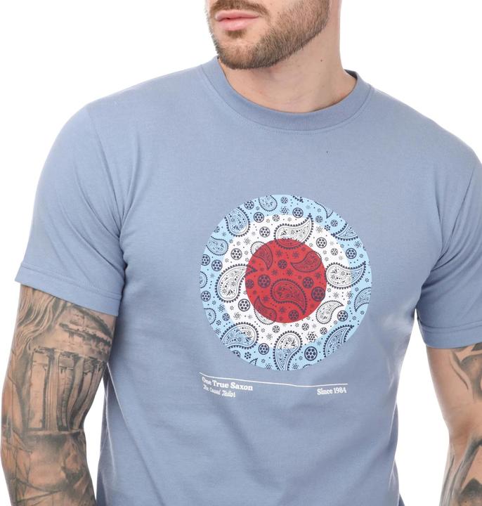 Actual product image One True Saxon Mens Paisley Cotton T-Shirt (L)