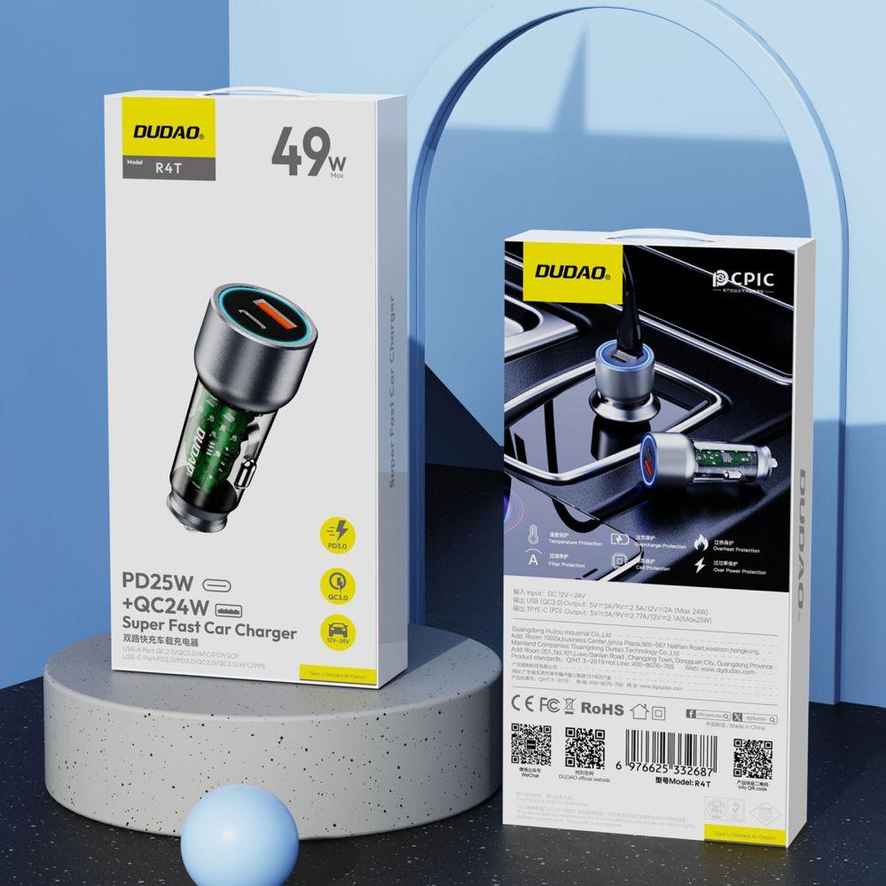 Thumbnail - Dudao None, Auto Adapter, Grau