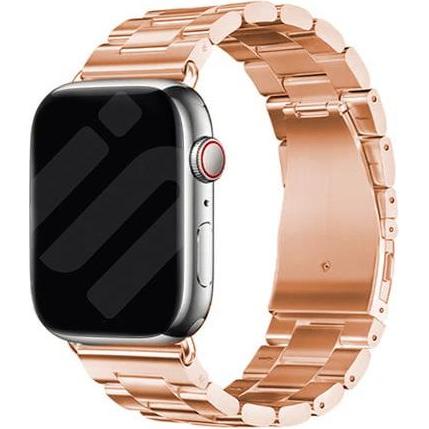 Strap-it Armband (Stahl, Apple Watch), Uhrenarmband, Gold, Rosa