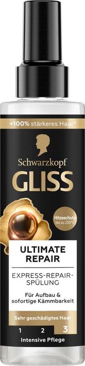 Actual product image Gliss Express-Repair-Conditioner Ultimate Repair 200ml with Liquid Keratin and Black Pearl Extract (200 ml)