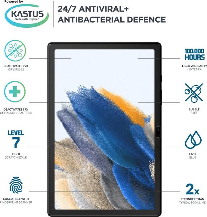 Immagine prodotto Eiger Mountain Glass Clear Tablet (1 Pezzo/i, Galaxy Tab A8 (2021))