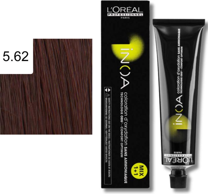 Produktbild L'Oréal Professionnel INOA Carmilane C5,62 Hellbraun Rot Irisé (5,62 Hellbraun Rot Irisé)