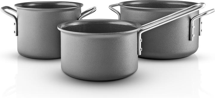 Actual product image Eva Solo Eva Trio - Grey Line Cookware Set - Grey - 1.8 l, 2.5 l, 3.8 l (Aluminium)