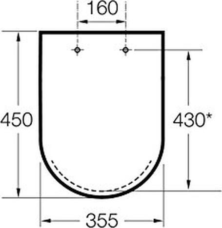 Actual product image ROCA WC cover Dama-N (A801782004)