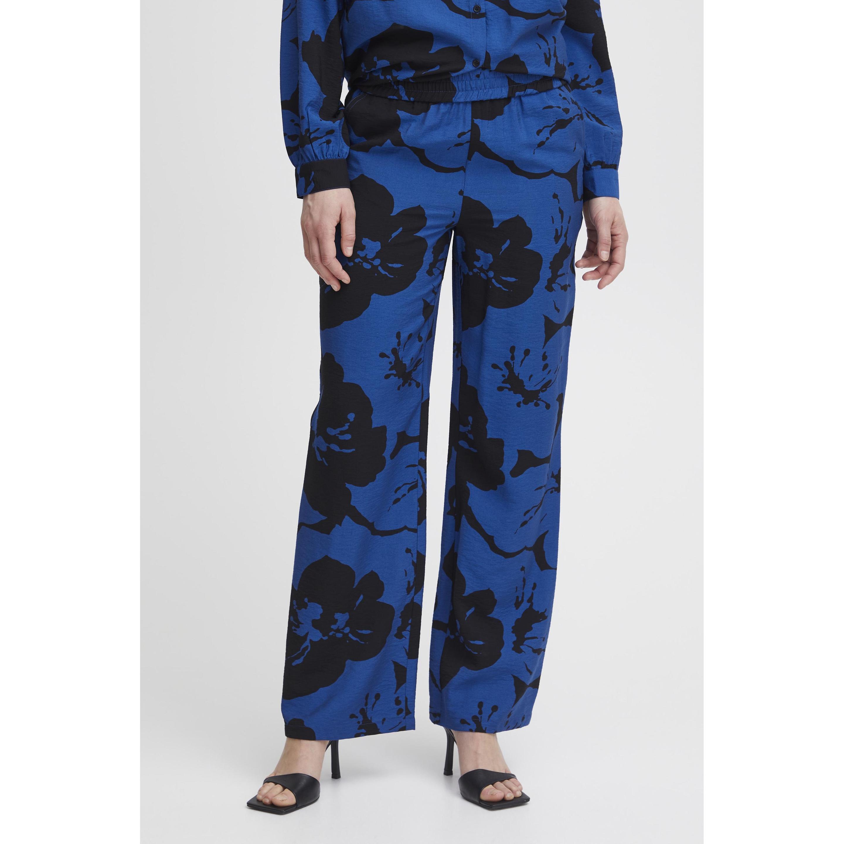 Thumbnail - B.young, Damen, Hosen, damenhosen ibine aop, Blau, (34)