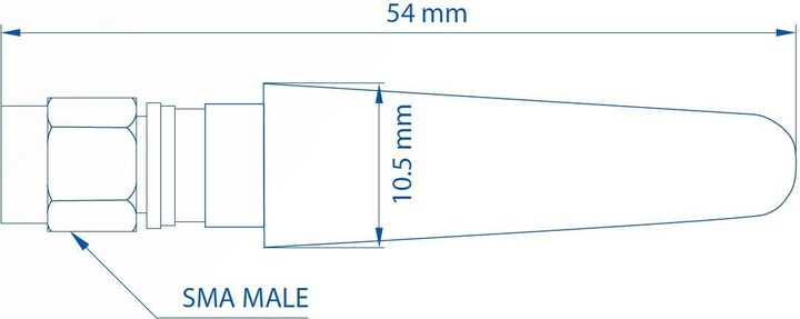 Produktbild Teltonika PR1CS450 - Gerade kompakte mobile Antenne (5G, GSM, 3G)