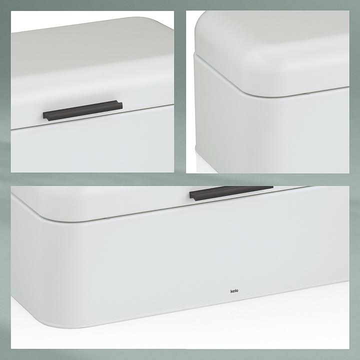 Actual product image Kela Bread box Frisca white matt