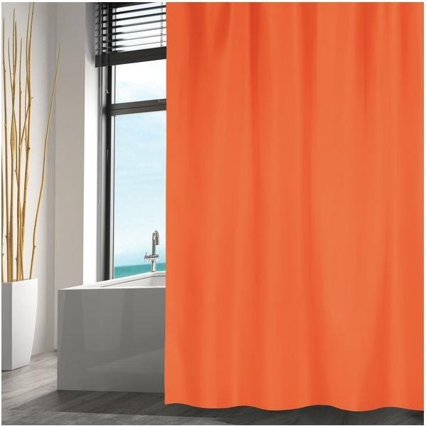 Productafbeelding spirella Douchegordijn polyester oranje 180 X 200 cm (180 x 200 cm)