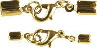 Produktbild Rayher Schmuckverschluss m. Karabiner montiert, gold, 2