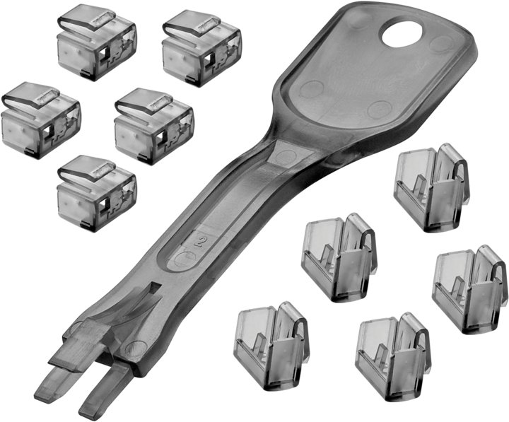 Actual product image Lindy RJ45 port lock with key