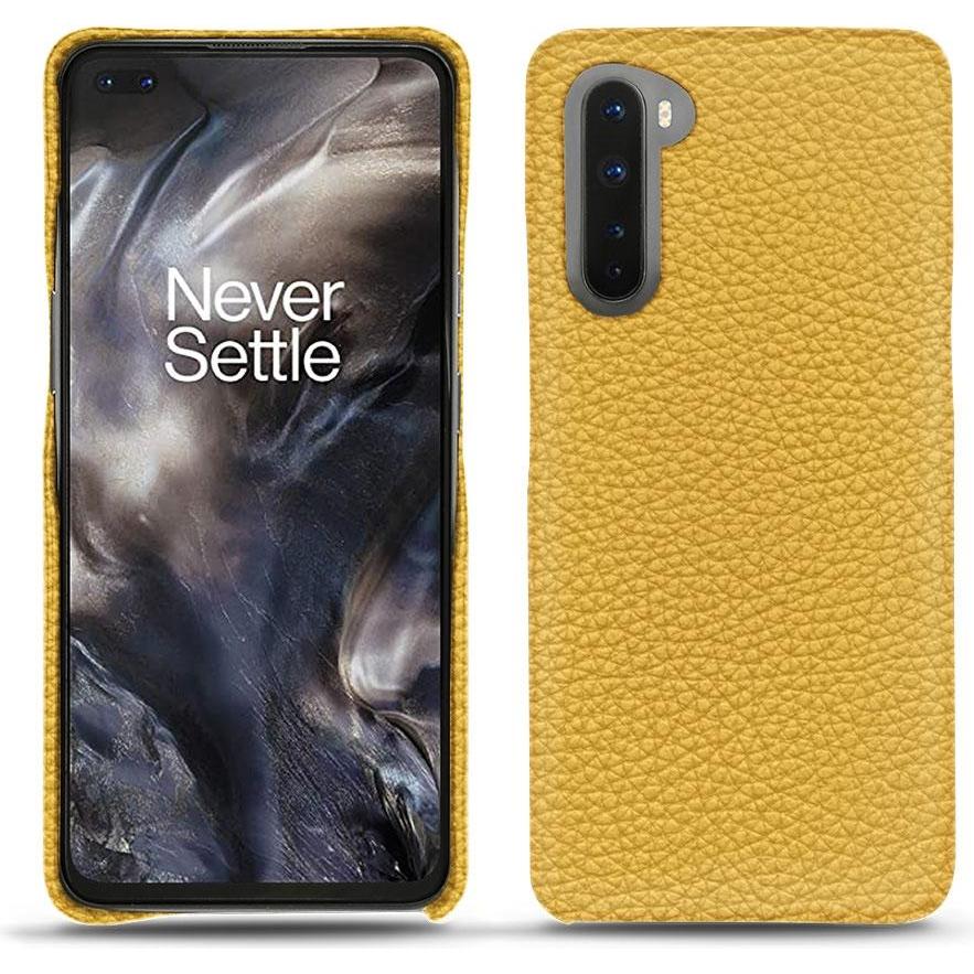 Noreve Lederschutzhülle (OnePlus Nord), Smartphone Hülle, Orange