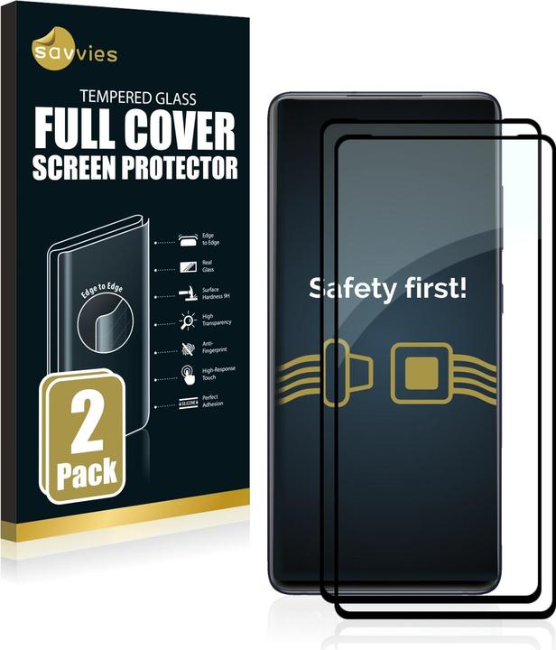 Produktbild Savvies Full-Screen Displayschutz Panzerglas Schutzglas (2 Stk., Samsung Galaxy S20 FE 5G)