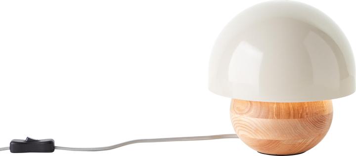 Productafbeelding Brilliant Nalam tafellamp 20cm hout licht/grijs Afmeting: 20,2x20 (E14)