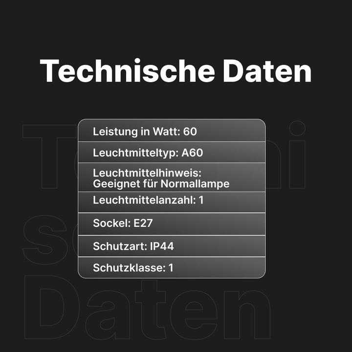 Produktbild Brilliant Aussenwandleuchte Gaia (E27, IP44)