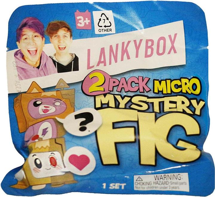 Lankybox 22302CO 2 Pack Mystery Micro, Series 3, Collectible Mini Figures, Ultra-Rare Editions, Offi