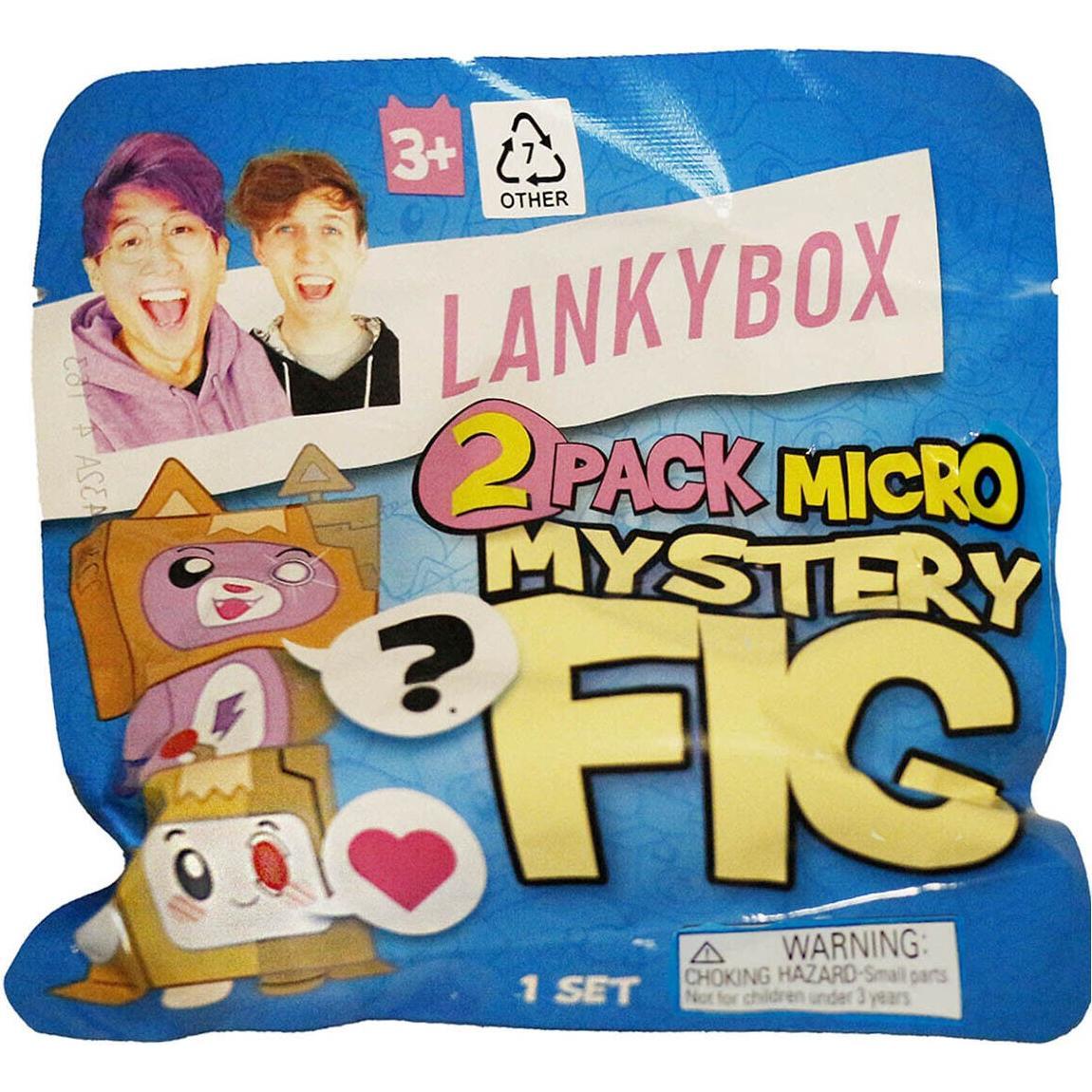 Lankybox 22302CO 2 Pack Mystery Micro, Serie 3, Mini Figure da collezione, Edizioni Ultra-Rare, Offi