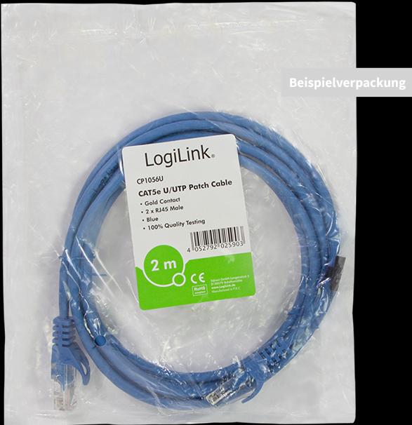 Actual product image LogiLink Network cable (U/UTP, CAT5e, 0.50 m)