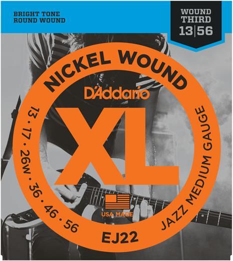 Actual product image D'Addario Ej22 (6 x, Electric guitar, 0.06")