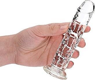 Image du produit RealRock Straight Realistic Dildo Suction Cup - 6" / 14,5 - Tra