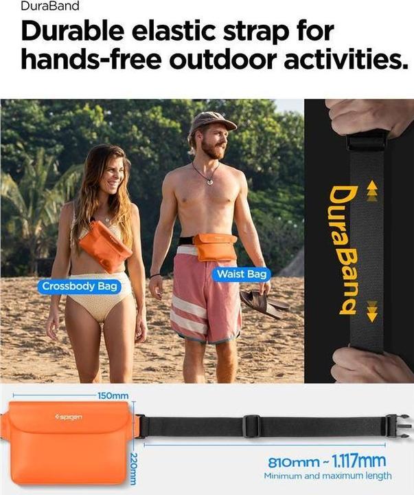 Immagine prodotto Spigen Custodia e Marsupio Universale Impermeabile A620 Arancione Tramonto AMP06021