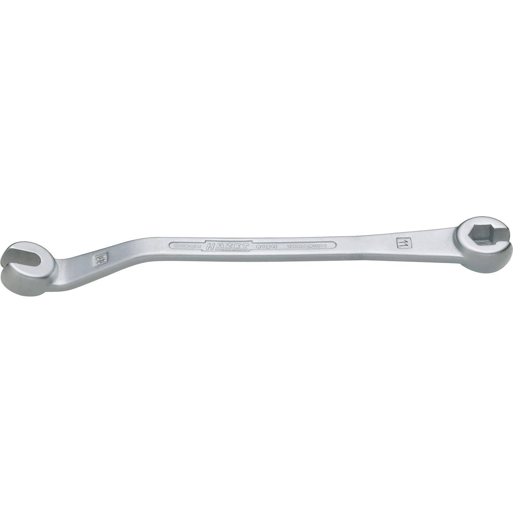 HAZET, Schraubenschlüssel, Bremsleitungs-Schlüssel ∙ offen 612N-11 ∙ Aussen Sechskant Profil ∙ 11 mm (11 mm)