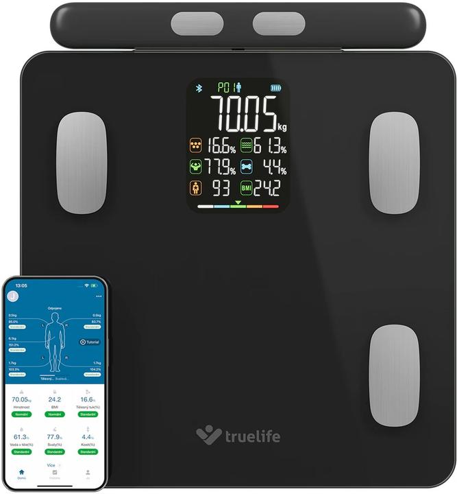 Produktbild KAM FitScale W8 Schwarz (180 kg)