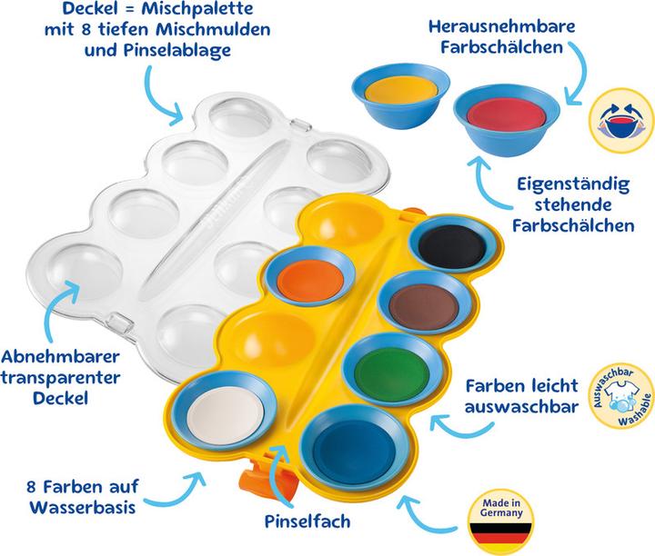 Actual product image Pelikan Mini-Friends (8 colours, 28 ml)
