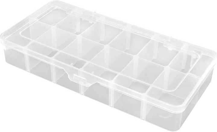 Immagine prodotto Robitronic cassetta di smistamento 12 scomparti 260x125x43,5mm variabile