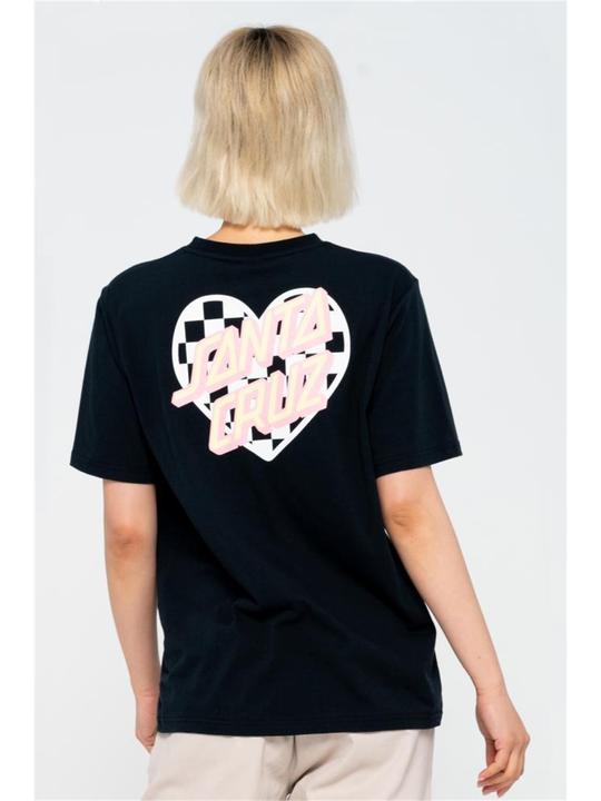 Actual product image Santa Cruz Heart Dot Check T-Shirt (12XL)