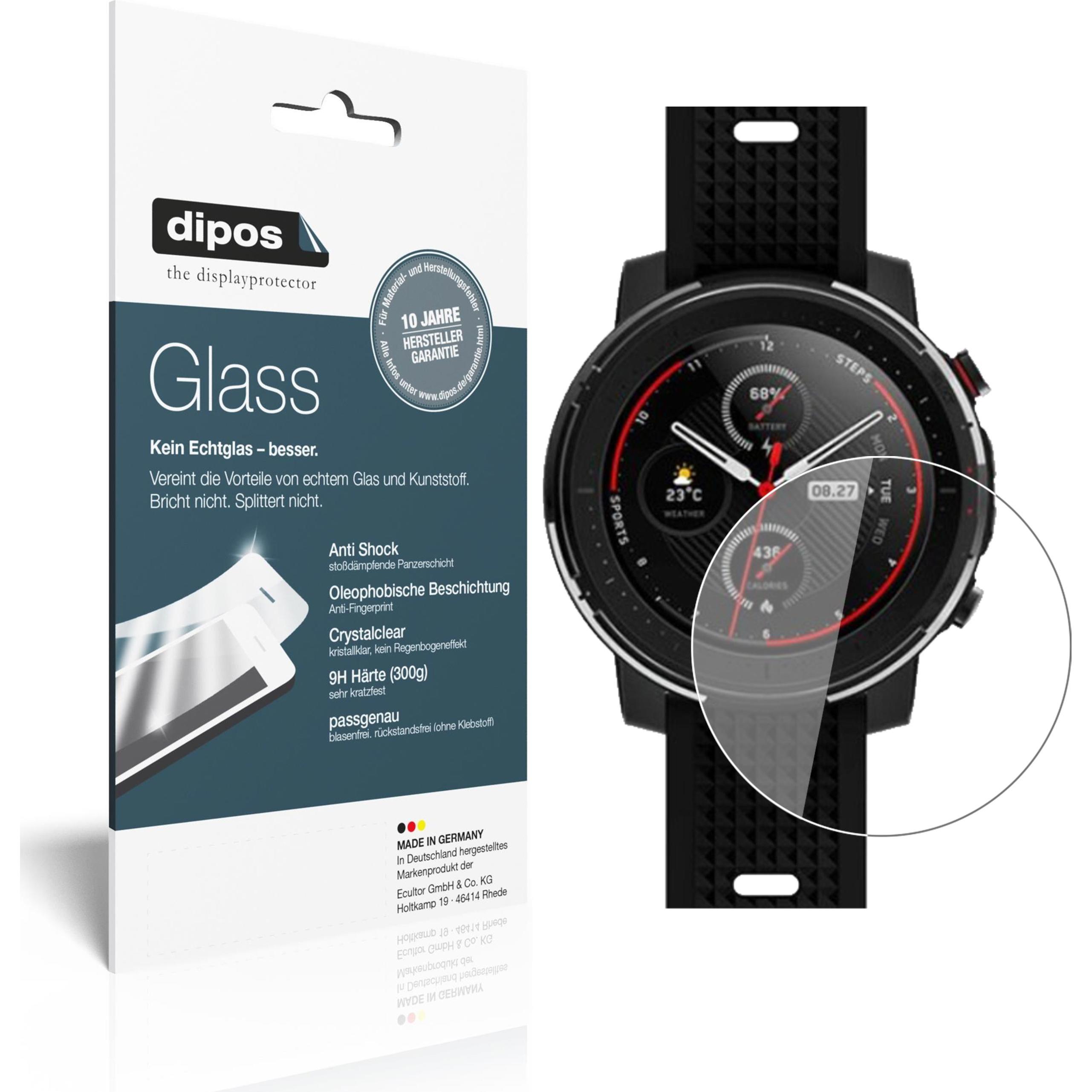 Dipos Displayschutz Anti-Shock, Smartwatch Schutzfolie, Transparent