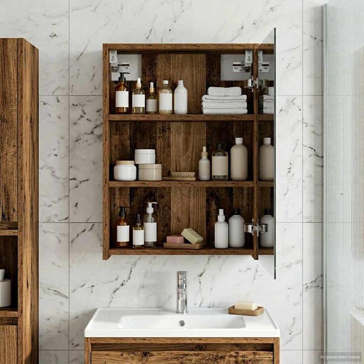 Produktbild vidaXL Badezimmerschrank (43 x 16 x 62.50 cm)