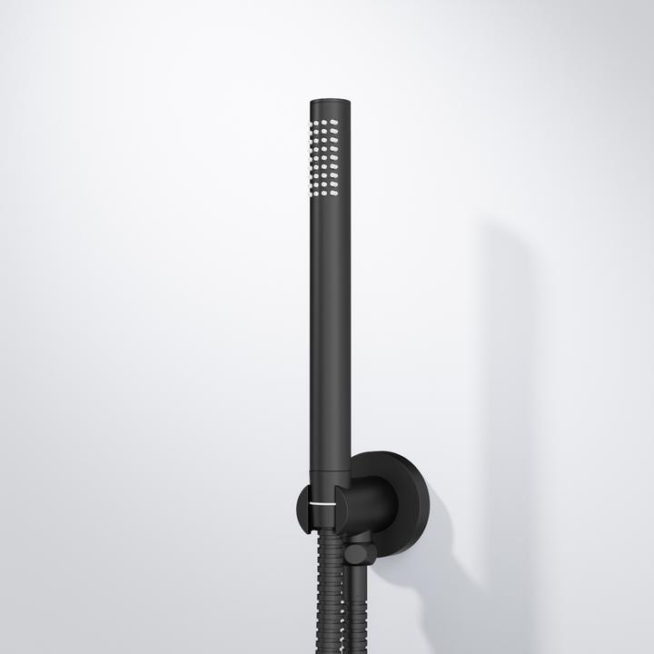 Produktbild Steinberg Serie 100 Handbrausengarnitur, mit integriertem Brauseanschlussbogen, Stabhandbrause, 1001 (1 Strahlarten)
