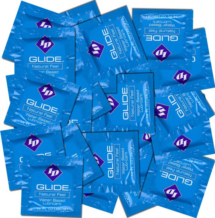 Produktbild ID Glide» Lube 40x3ml veganes Gleitgel in hygienischen Probe-Tütchen (Sachets) (160 ml)
