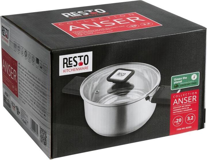 Productafbeelding Resto BRAADPAN D20CM 3,2L/92203 (20 cm, Steelpan, Roestvrij staal)