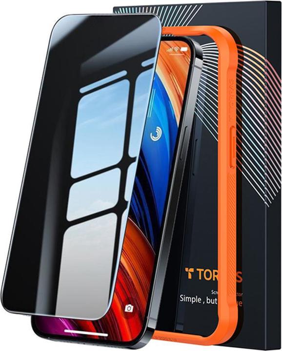 Torras GlassGo Privacy Panzerglas (1 Pezzo/i, Apple iPhone 15 Pro Max)