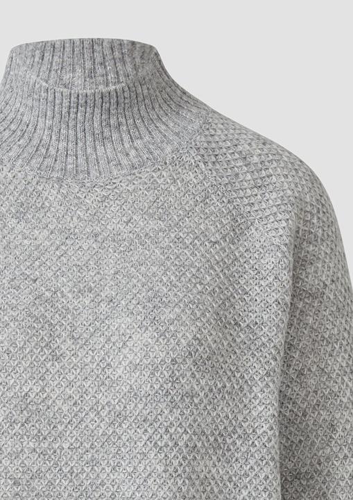 Produktbild s.Oliver Strickpullover Weicher Wollmix-Strickpullover mit Stehkragen (40)