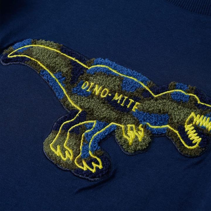 Immagine prodotto VidaXL Camicia a maniche lunghe da bambino blu navy 116,Materiale: 100 (116)