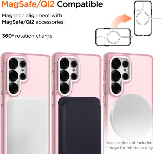 Image du produit Eiger 3m Ultra-Protection Magsafe-Case GRS Blizzard Magsafe Case GRS Pink (Samsung Galaxy S25 Ultra)